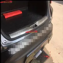 for Car Styling Sticker Toyota C-HR CHR Accessories 2017 stainless steel built-in inner rear bumper foot plate Rear Trunk Pad