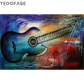 

DIY 5D Diamond Painting Cross Stitch Full square Diamond Embroidery guitar mosaic Pattern Needlework Rhinestone Painting