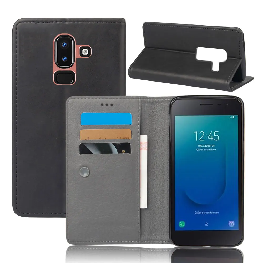 SUBIN New Mobile phone Case for Samsung Galaxy J8 PU Leather Stand