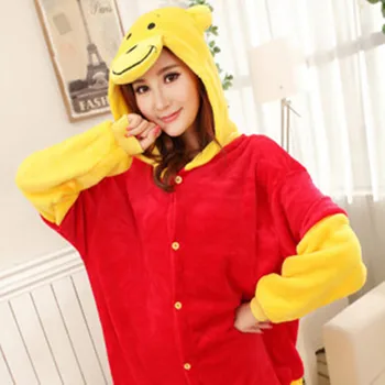 

Wholesale Winter Animal Onesies Cartoon Unisex Adult Winnie Pajamas Sets Flannel Sleepwear Suit Winnie Onesie