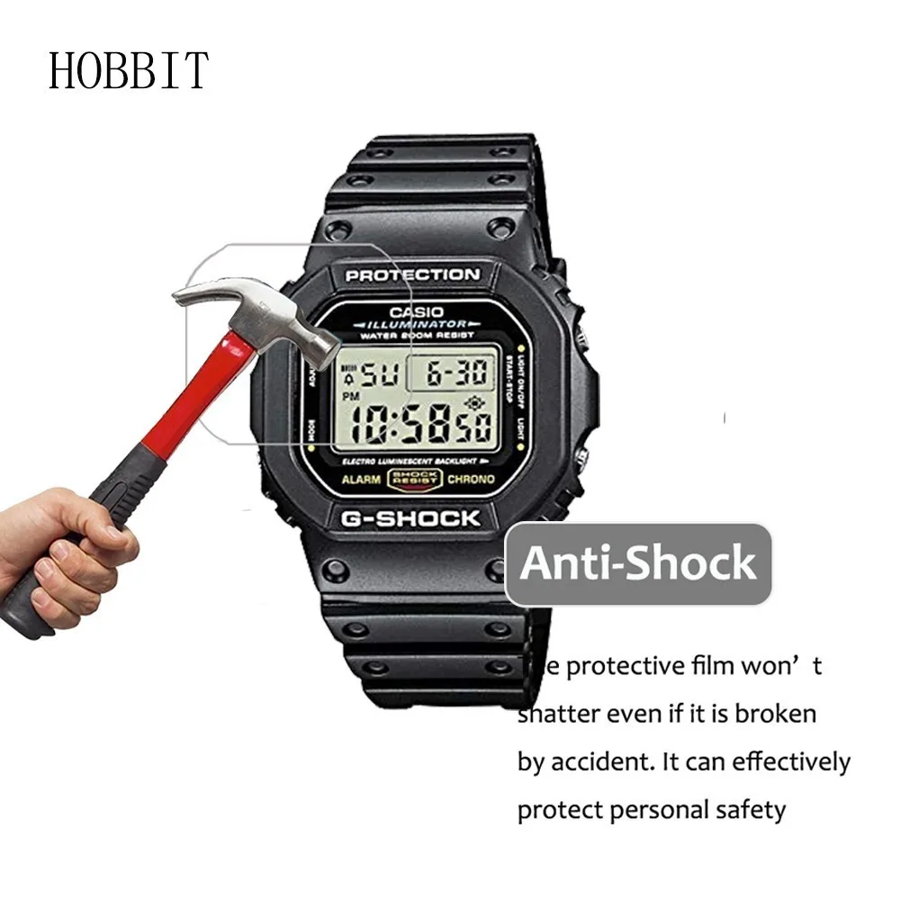 3 упаковки для Casio DW5600 DW6900 нано Взрывозащищенная защитная пленка экрана Sport 5600E ЖК