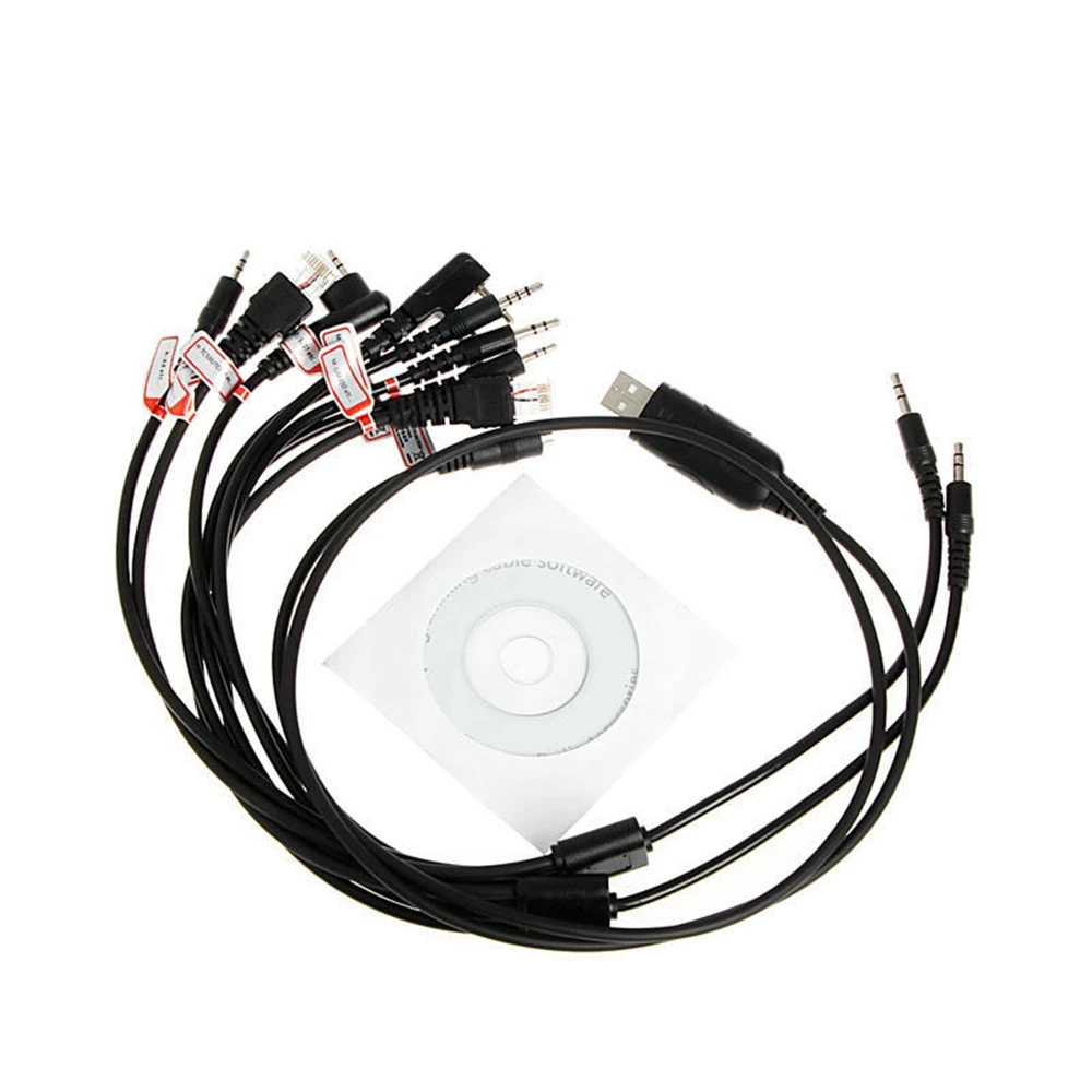 

MLLSE 8 in 1 USB Programming Cable Replacement Fit For Baofeng Motorola Icom Mobile Radio Intercom CE0231