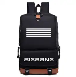 Kpop дома bigbang новый альбом сделан нейлон Мода школьный рюкзак сумка