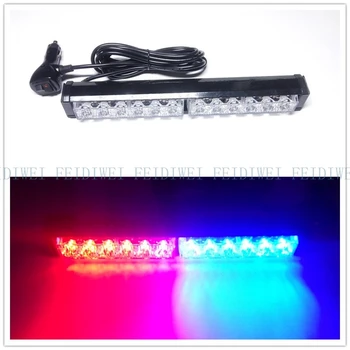 

09050 video 12" 11Flashing Mode Emergency Warning Traffic Advisor Vehicle Strobe LED Light Bar-Amber for all 12V Vehicles