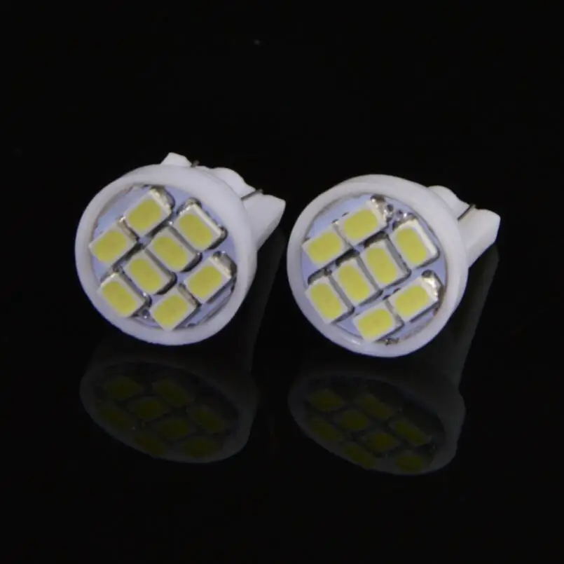 100 шт. T10 1206 3020 8SMD w5w 194 168 192 авто на танкетке 8 светодиодов SMD лампочки на подвеску лампы для укладки волос белый