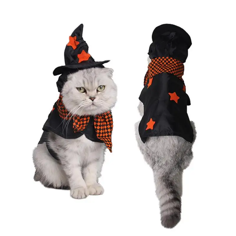 Funny Small Cats Clothes Dogs Clothing Witch Halloween For Dress Pets