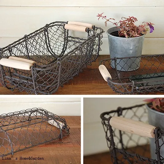 decorative wire baskets for wall