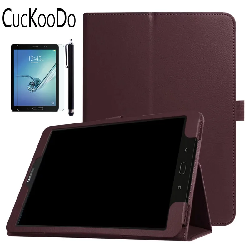 CucKooDo для Galaxy Tab S3 9,7 '', тонкий складной чехол для samsung Galaxy Tab S3 9,7 дюймов SM-T820/T825 версия планшета - Цвет: Brown.3in1