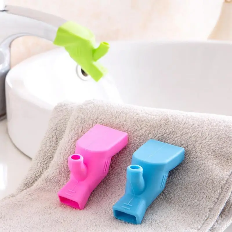 Food-grade Silicone Tap Kitchen Home Water Faucet Extender for kids Bathroom