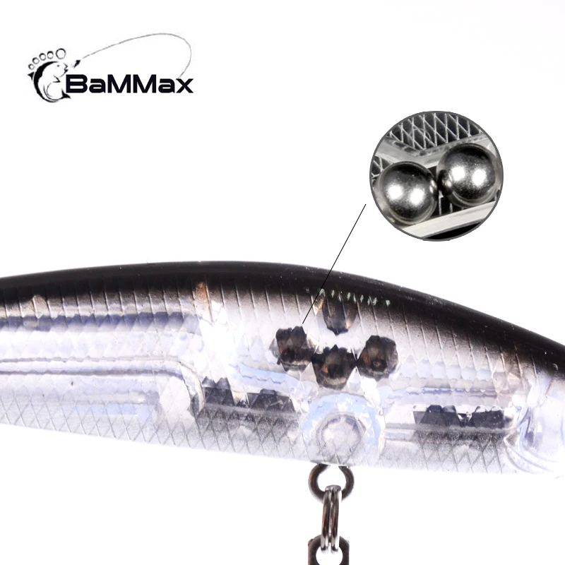 Bammax Minnow Fishing Lure Hard Bait 7.3cm 6.5g Fly Fishing Tackle Artificial Hard Wobbler Bait Lifelike accessories Pesca Bass