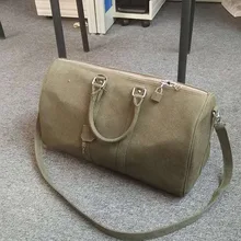 Модная мужская сумка, винтажная Женская холщовая Большая вместительная сумка с замком, армейская зеленая сумка, Повседневная дорожная сумка для багажа