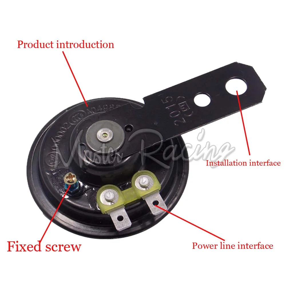 1 шт. 12 В мотоцикл рог громкий 105дБ Скутер мопед Байк ATV клаксон мотоцикла Мото труба
