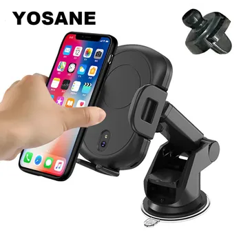 

Infrared Automatic Induction Fast Wirless Car Charger For iPhone 8 Plus X Car Mount Phone Holder for Samsung S8 S9 Plus XIAOMI