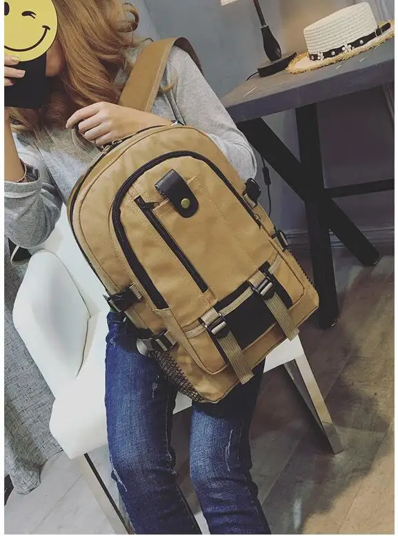 Холщовый Рюкзак Chuwanglin для мужчин повседневные дорожные школьные ранцы модные