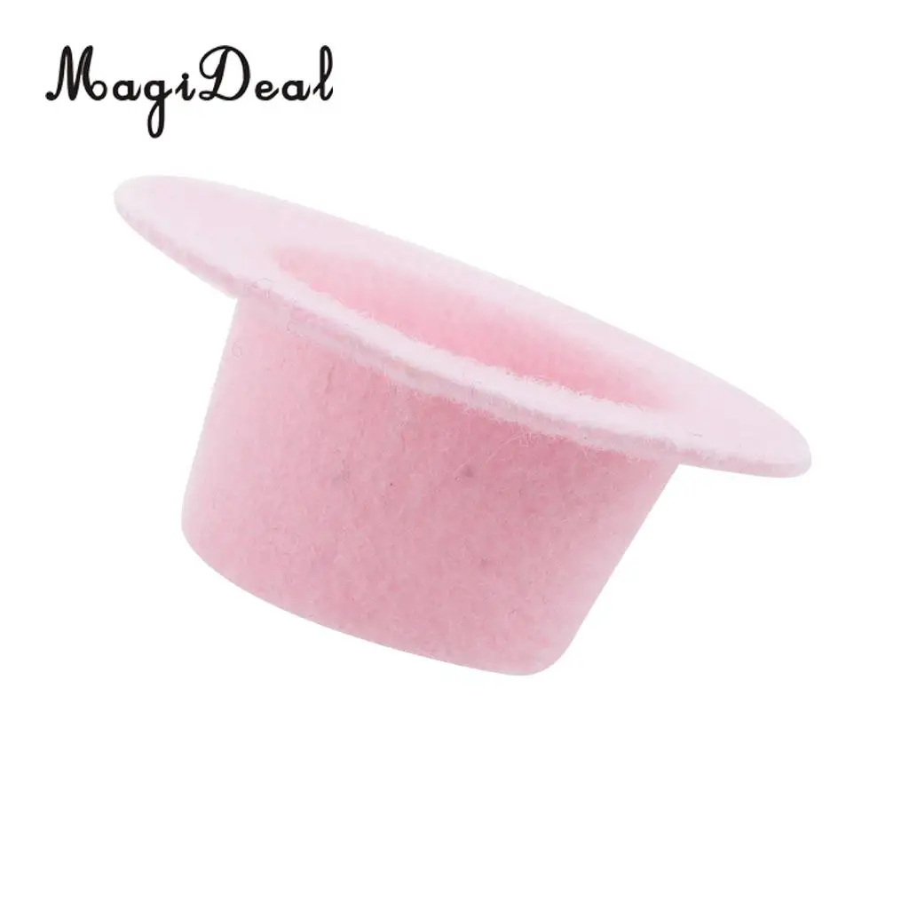 MagiDeal 1Pc 1/12 Scale Dolls House Miniature Bowler Polyester Hat for Party Dance Stage Show Children Lovely Toy Acce 4 Colors