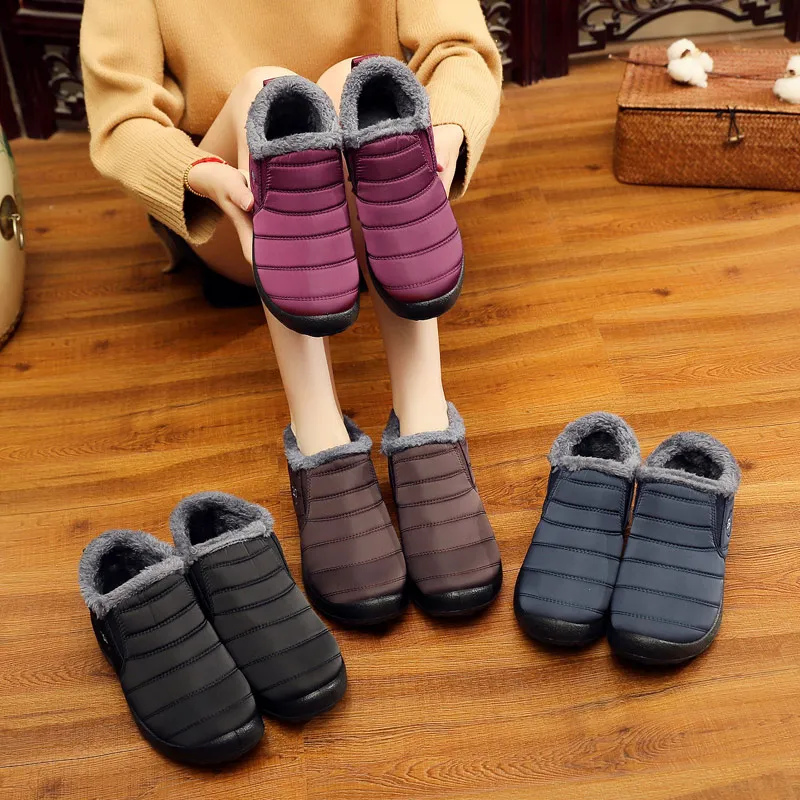 

Unisex Women Boot 2018 Hot Sales Women Shoes Winter Boots Women Plus Size Waterproof Short Plush Warm snow ankle boots for women