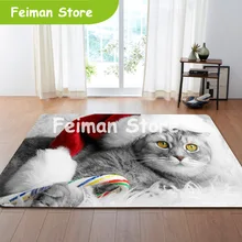 Скандинавские 3D печатные большие ковры Galaxy Space Cat коврики мягкие фланелевые коврики Нескользящие ковры для гостиной домашний декор гостиной