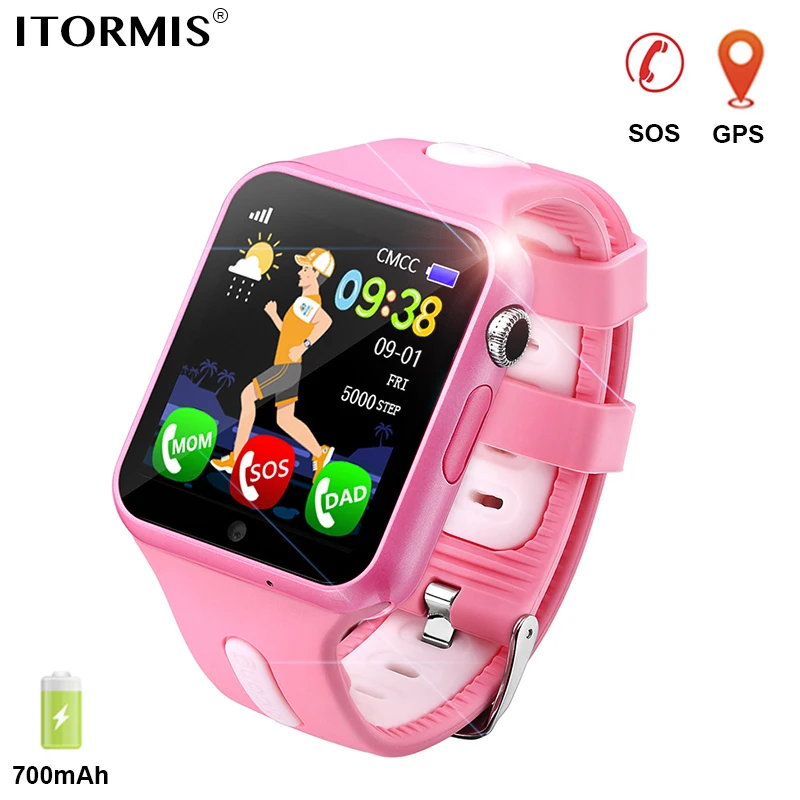 ITORMIS детские GPS Отслеживающие Смарт часы умные телефон для детей местоположение