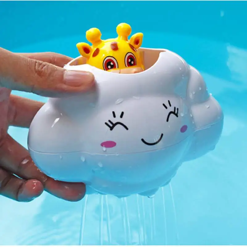 

Cute Cartoon Animal Baby Bath Toys Mini Raining Cloud Bathroom Shower Beach Play Water Kids Toys