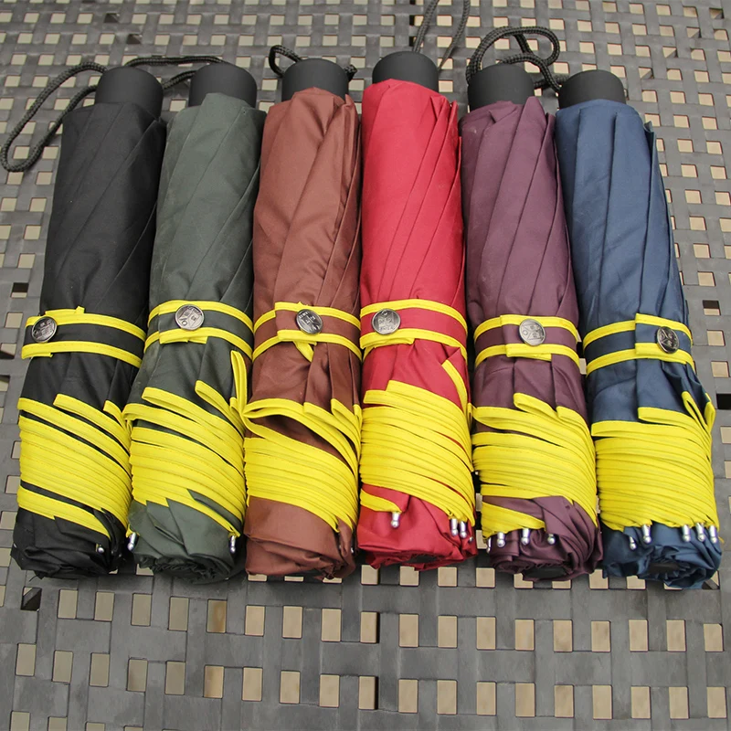 Umbrella Woman Rain Windproof 130cm Big 3 Floding Outdoor Sun