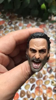 

Custom 1/6 Rick Grimes Head Sculpt The Walking Dead For Hot Toys Male Figure Toys