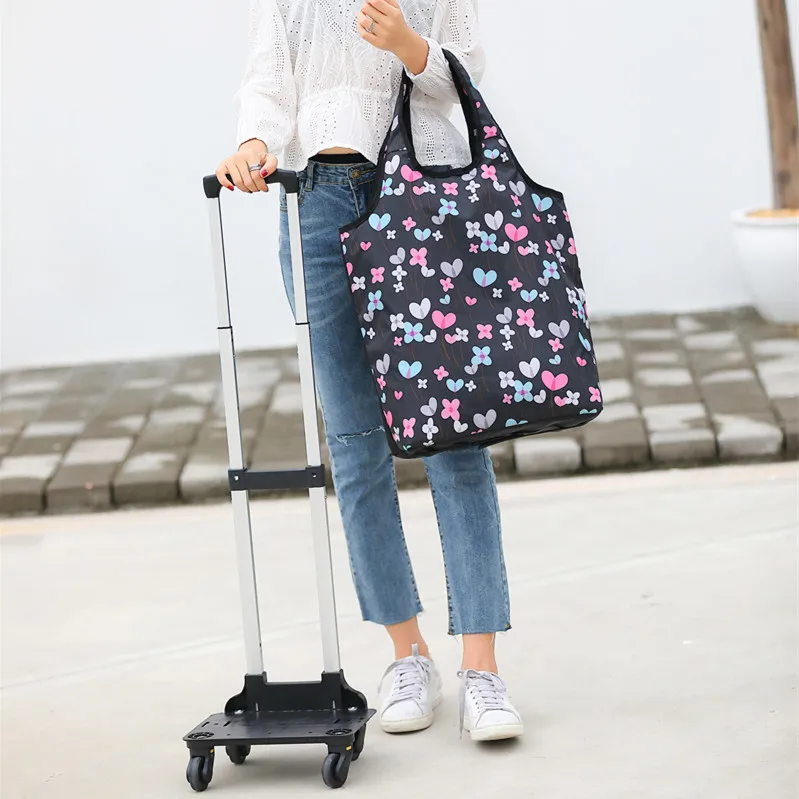 Чемодан для путешествий из ткани Оксфорд, сумка для багажа на колесиках, Сумка с колесиком, корзина для покупок, тележка 53*30*18 см