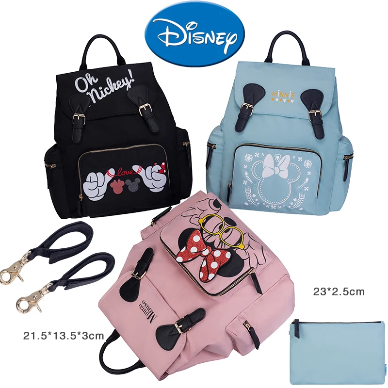 

Disney Mickey Minnie Diaper Bag Backpack Mini Large Capacity Waterproof Baby Care Stroller Accessories Handbag