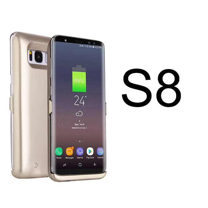 Новинка 5000 мАч запасной внешний аккумулятор чехол для samsung S8 S8 plus s8+ запасной Внешний Аккумулятор Чехол для зарядного устройства - Цвет: gold s8