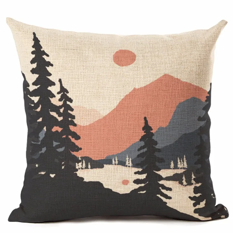 shabbychichomedecorwintermountaincushioncovercampthrowpillow