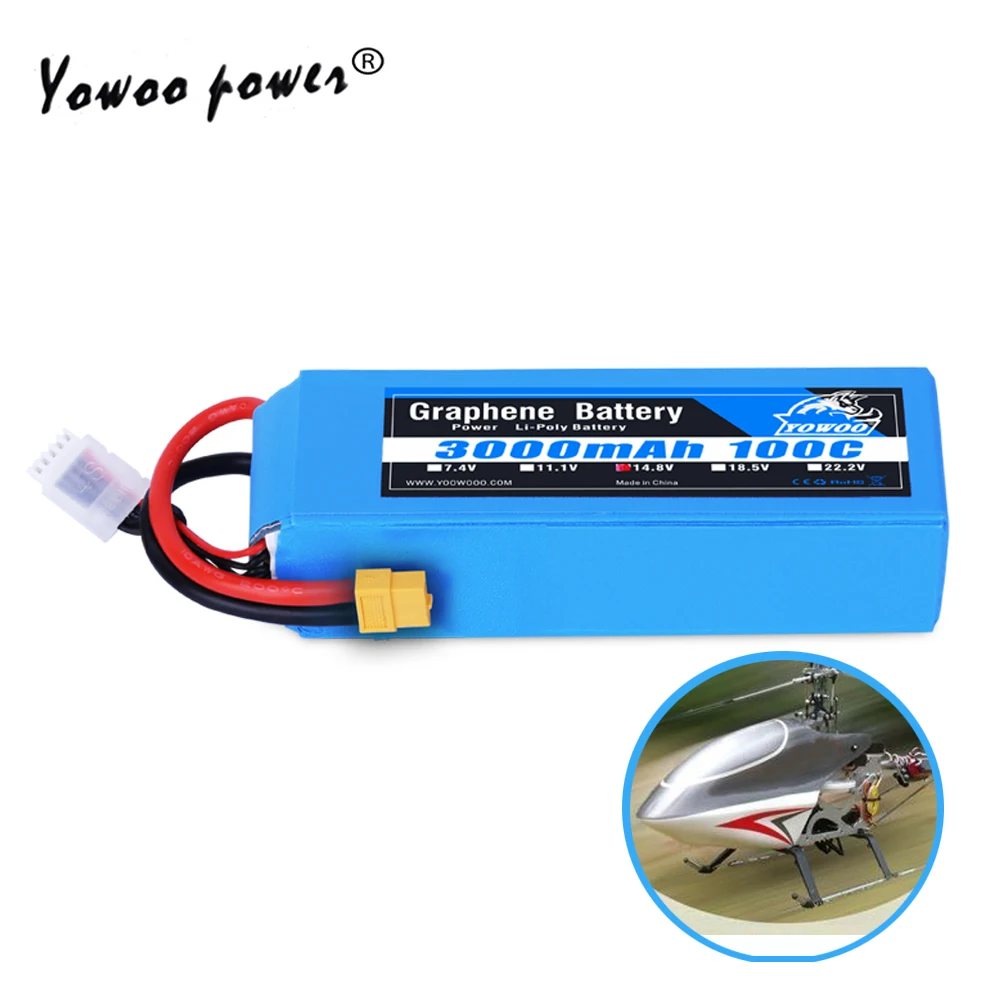 Lipo 4S 14,8 V 3000mAh 100C аккумулятор Графен аккумулятор Burst 200C вертолет Квадрокоптер Аккумулятор для грузовика высокая скорость разряжения для автомобиля