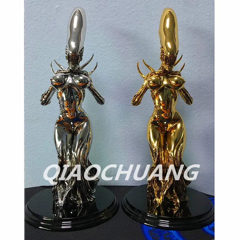 

Statue Alien vs Predator Alien Queen Bus Galvanograph Resin Full-Length Portrait Action Figure Collectible Model Toy Boxed W164