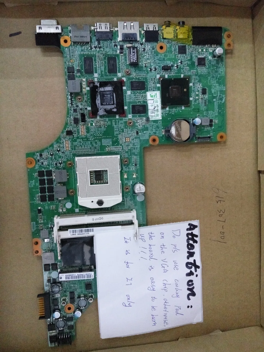 Плата подключения I7 only 615307-001 lap DV7 DV7T HM55 подключение к материнской плате полная