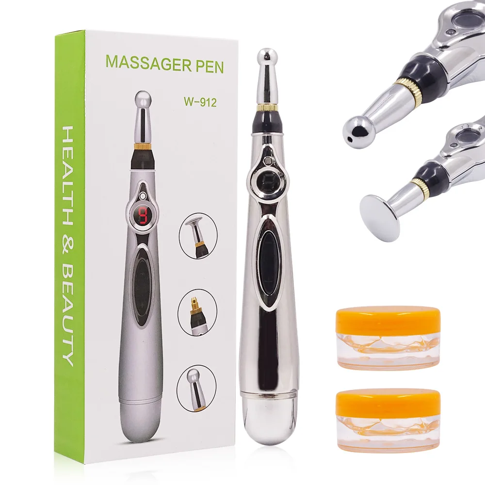 

Dropshipping New Electric Acupuncture Magnet Therapy Heal Massage Pen Meridian Energy Pen massage acupuncture Relief Pain Tools