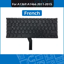 10pcs/Lot A1466 FR French keyboard for Macbook Air 13″ A1369 A1466 France Keyboard Replacement 2011 2012 2013 2014 2015