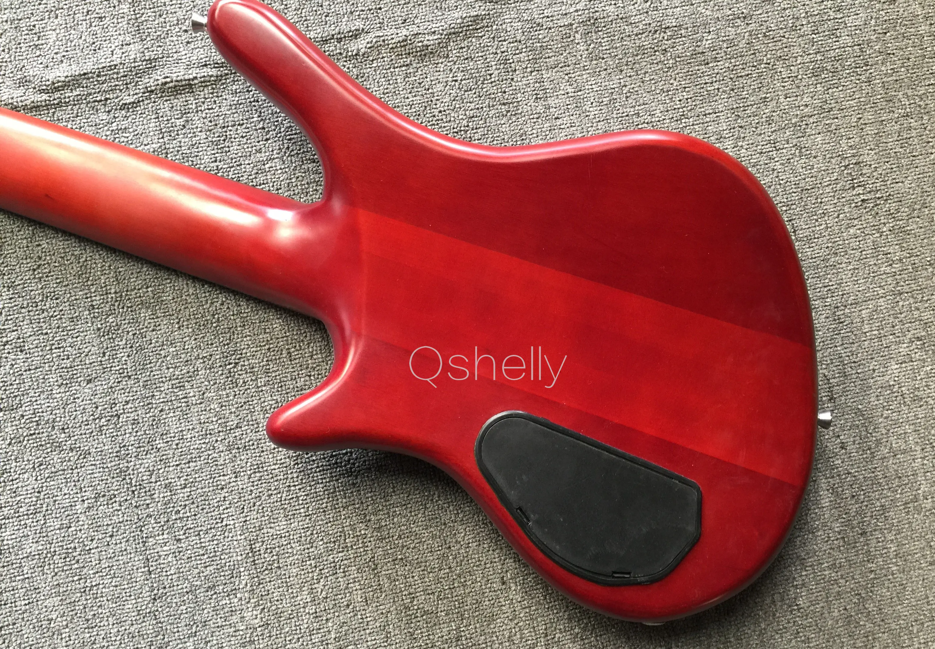 Высшее качество QShelly под заказ красная Кленовая шея через 5 струн официальный