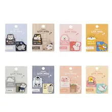 Магнитные закладки, художественные однотонные серии, креативные свежие и простые металлические подарочные зажимы для книг, доступно 6 стилей