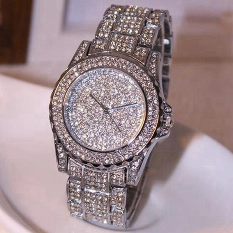 

2018 Women Watch Elegant Casual Luxury Brand Stainless Steel Quartz Analog Wrist Watch Clock Crystal Dress Ladies Reloj Mujer