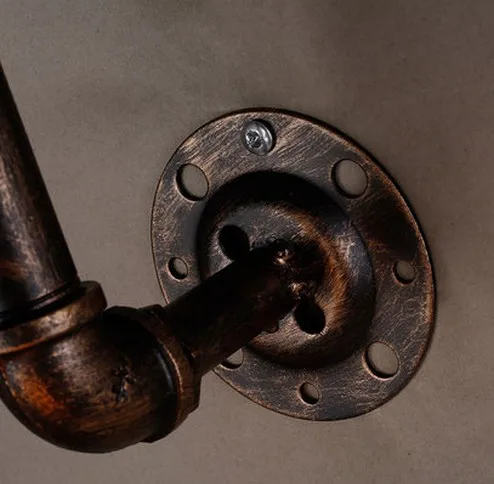 Nordic Loft Style Industrial Vintage Wall Light For Home Antique Metal Water Pipe Lamp Bedside Edison Wall Sconce Lighting