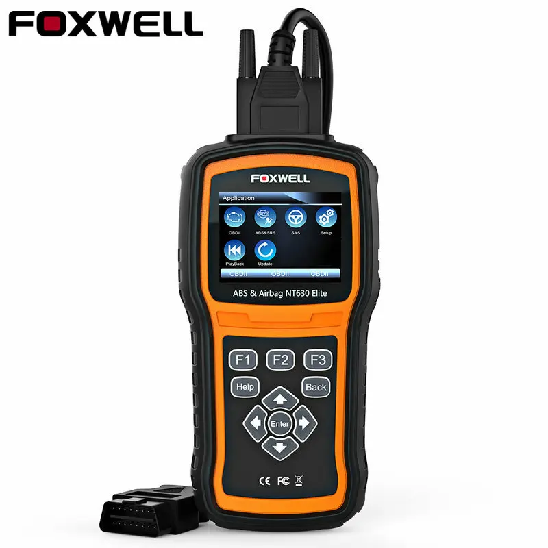 

Foxwell NT630 Elite OBD2 ABS Airbag Scanner Automotive SRS Crash Data Reset SAS OBD 2 Auto Scanner OBD Car Diagnostic Scan Tool