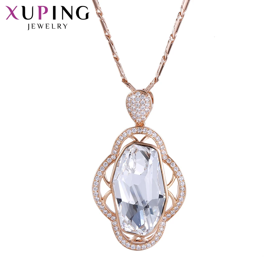 Xuping collares de moda joyería elegantes cristales de Swarovski diseño Popular para mujeres regalos de navidad S141.1-431 - 4
