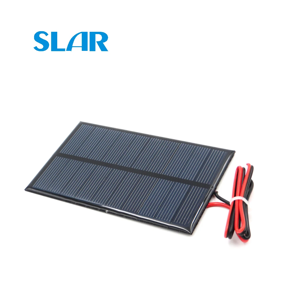 

Poly Panel Solar monocrystalline Silicon 5V 250mA with 30cm extend cable DIY Battery Charger Module Mini Solar Cell wire toy
