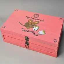 Ретро-моделей детские руки-ноги печатных молочных зубов коробка плода пуповины детские руки и ноги yinni Мемориал поле