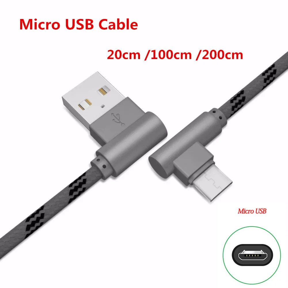 

0.2/1/2 Meter Micro USB Cable 2A Fast Charger Data Cord 90 Degree For Xiaomi Redmi Note 6 pro 5 4 4x 6A 5A 4A 5 plus a2 lite s2