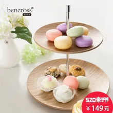 Двухслойная западная точка гостиной Фруктовая тарелка Европейский торт креативный послеобеденный чай блюдо для закусок