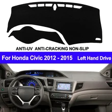 TAIJS крышка приборной панели автомобиля Приборная панель коврик приборной панели коврик автомобильный коврик антиуф для Honda Civic 9th 2012 2013