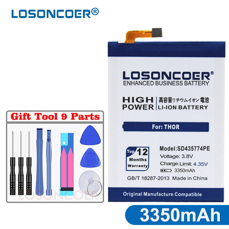  SD435774PE Battery for Vernee Thor Battery Mobile Phone Replacement Batteries (2)