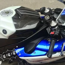 Tampa do tanque Para Yamaha R1 2009-2014 Fibra De Carbono Completo 100%