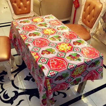 

2018 Chinese Traditional Plastic Table Cloth Floral Printing Table Protect Covers Waterproof Wipe Clean Table Liners Almofadas