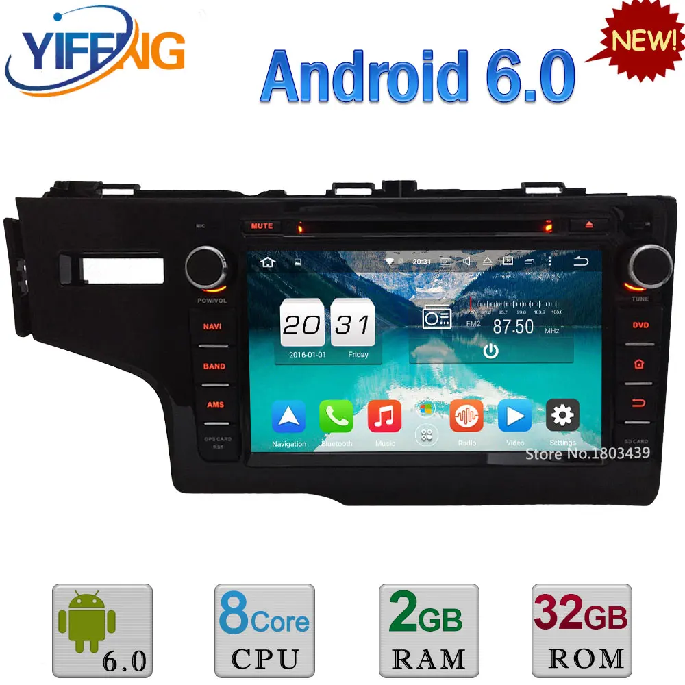 Octa Core WiFi Android 6 0 32GB ROM DAB 4G 2GB RAM Car DVD Multimedia Player