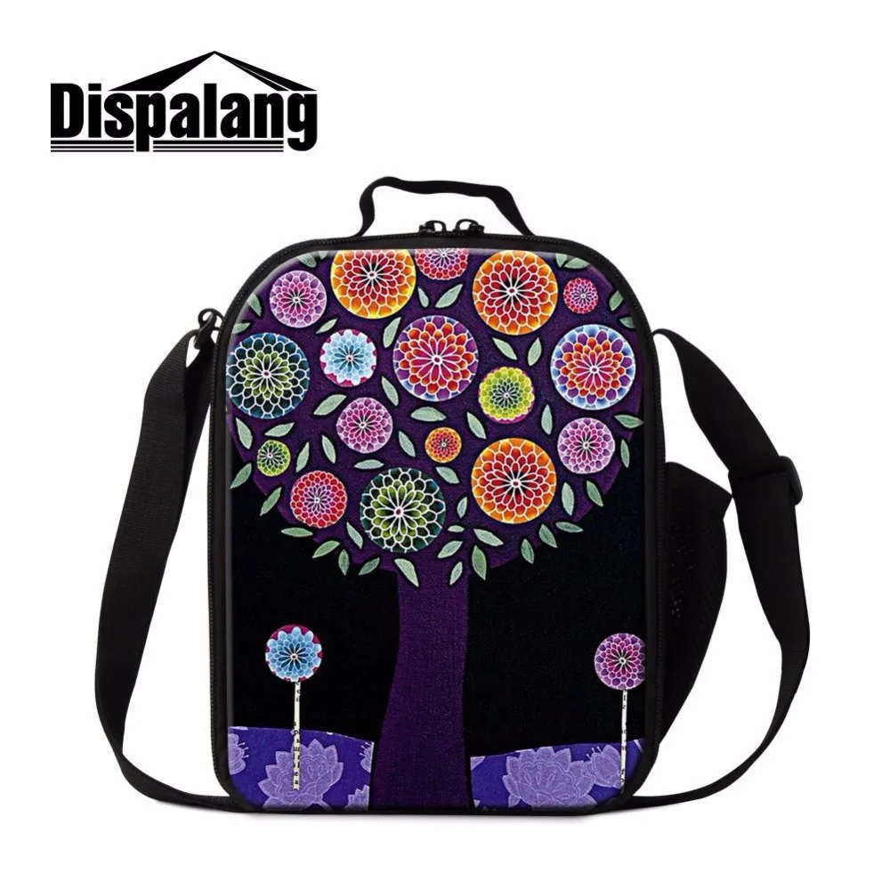 

Dispalang kids lunch thermal cooler insulated box unique flower prints lunch food box carry bag reusable food bag for women work